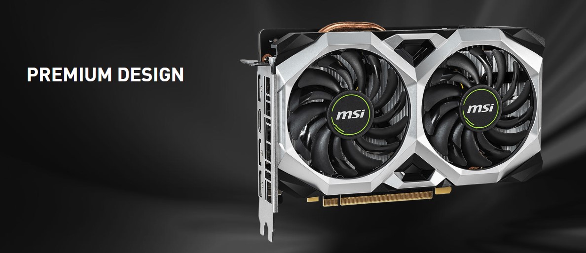 Card màn hình MSI RTX 2060 VENTUS XS OCV1 (6GB GDDR6, 192-bit, DVI+HDMI+DP, 1x8-pin)