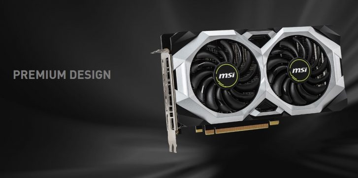 Card màn hình MSI RTX 2060 Super ARMOR OC (8GB GDDR6, 256-bit, HDMI+DP, 1x8-pin)