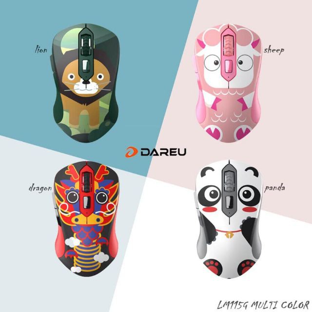 Chuột Dareu LM115G Multi-color Cute Panda		