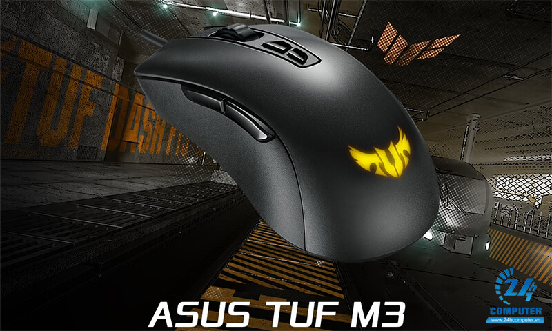 Asus Tuf Gaming M3 tạo cảm giác chơi game chắc chắn, thông suốt