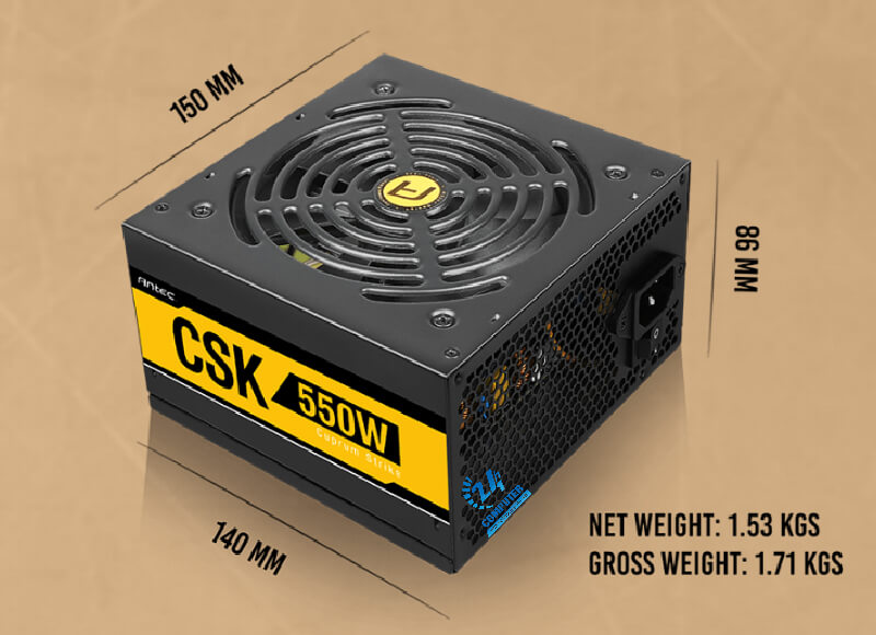 Thiết kế đẳng cấp đến từ Antec CSK 550W 80 Plus