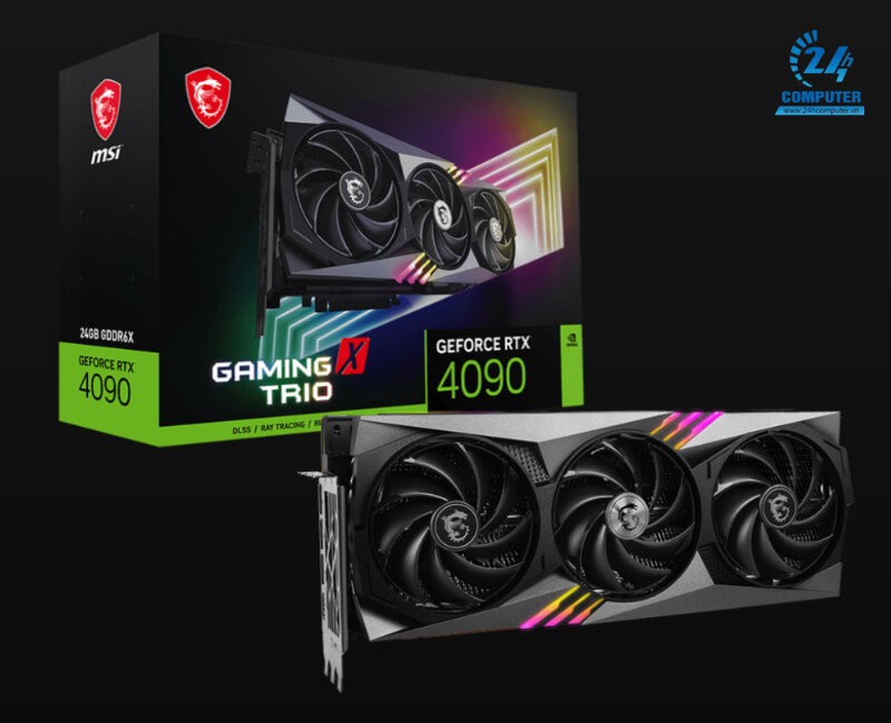 VGA MSI RTX 4090 Gaming X Trio 24GB với khả năng tối ưu độ trễ