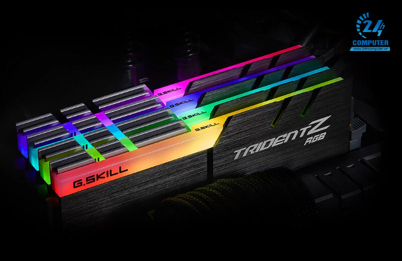 Ram Gskill TRIDENT Z 32G F4-3000C16S-8GTZR với vẻ ngoài cực hút mắt