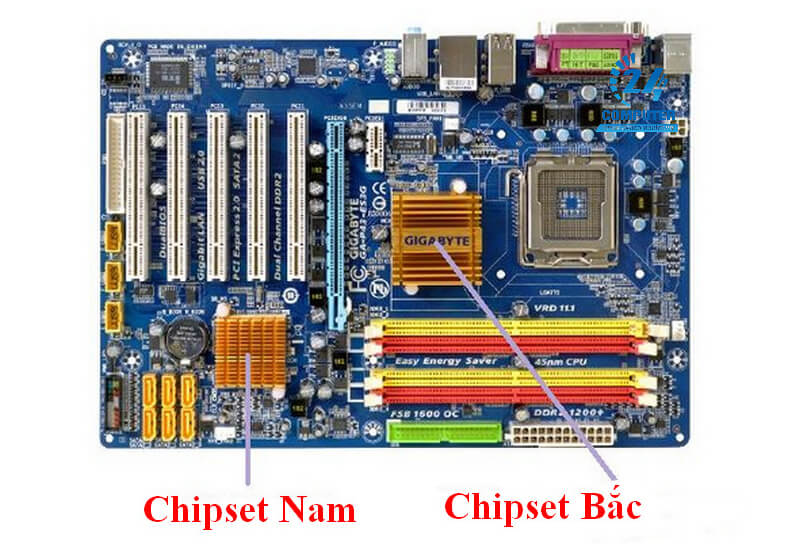 Chip cầu Bắc và cầu Nam trong bo mạch chủ