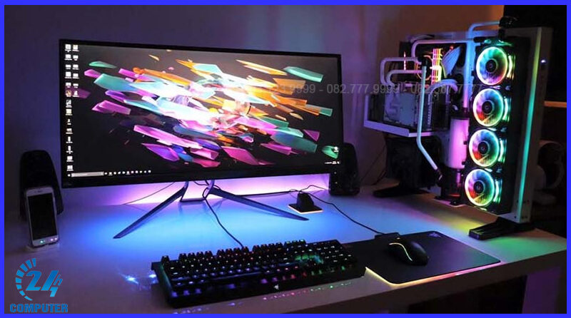 Thiết kế góc setup gaming sang trọng tại nhà