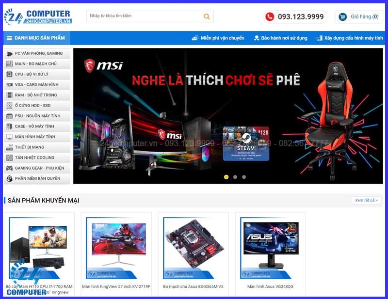 Nhà phân phối các dòng máy tính 24H Computer