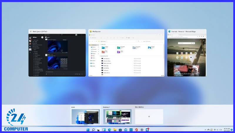 Task View và Đa nhiệm màn hình ảo của Windows 11