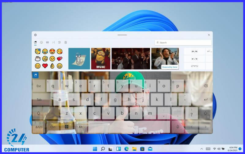 Bàn phím ảo của Windows 11