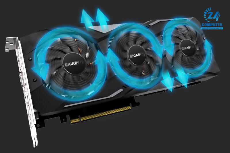 Gigabyte RTX 2060 Super với hệ thống làm mát Windforce 3X