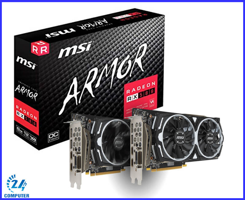 Thông tin chi tiết về sản phẩm VGA MSI RX 580 ARMOR 8G OC 