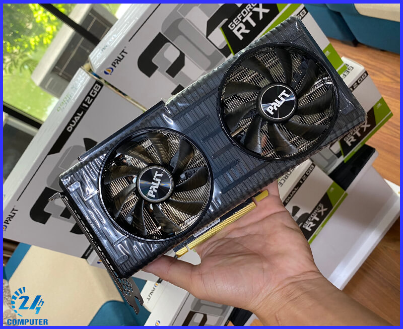 Palit RTX 3060 Dual 12gb GDDR6 với thiết kế tuyệt đỉnh