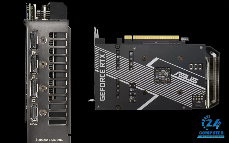 Chiêm ngưỡng thiết kế chống va đập tối ưu của Asus Dual GeForce RTX™ 3060v2-12Gb-2Fans