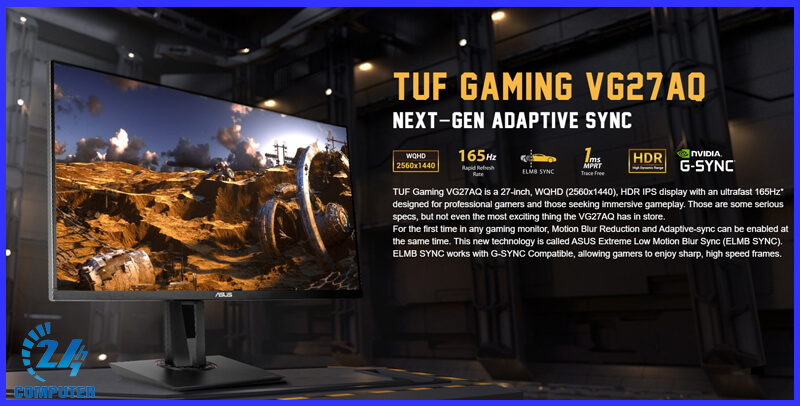 Màn hình Gaming Asus TUF VG27AQ 24 inch