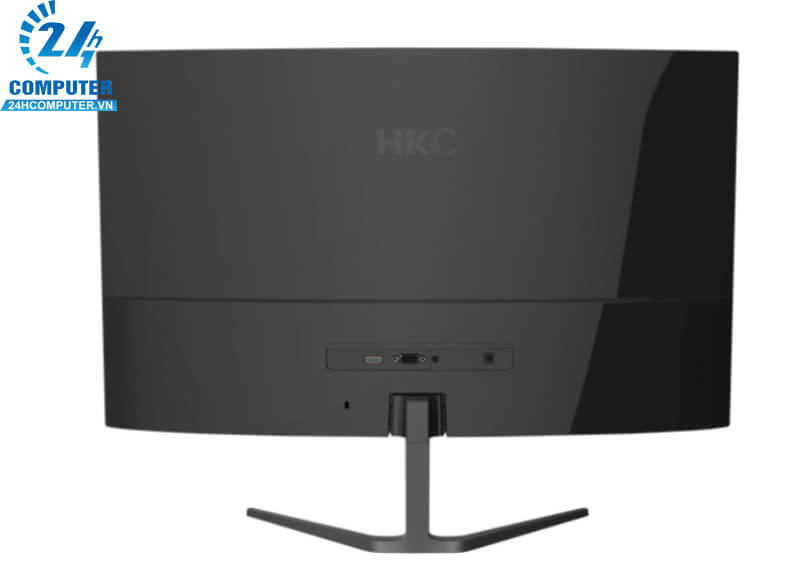 Màn hình HKC M27A9X 27Inch Full HD LED cong có mặt sau màu đen, chân chữ V