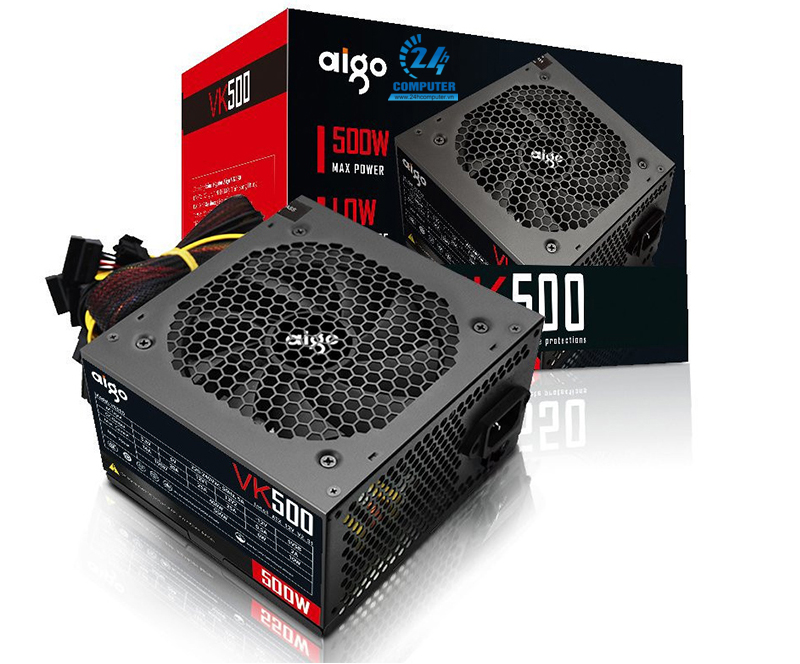 Nguồn Aigo VK550 500w cho công suất tương thích