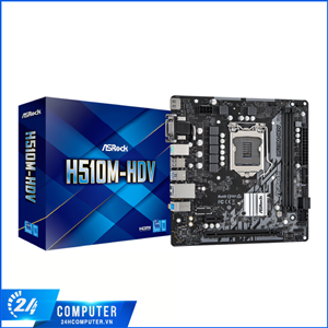 ASROCK H510M-HDV (Intel H510, Socket 1200, m-ATX, 2 khe Ram DDR4)