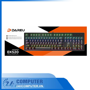 Bàn phím quang cơ Gaming DAREU EK520 ( WATERPROOF, Optical switch, MULTI LED )