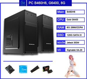 Bộ PC B460H6 | CPU G6400 | RAM 8G | SSD 120G