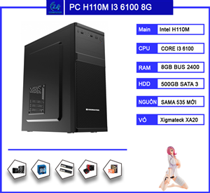 Bộ PC Văn Phòng H110 | I3 6100 | RAM 8G