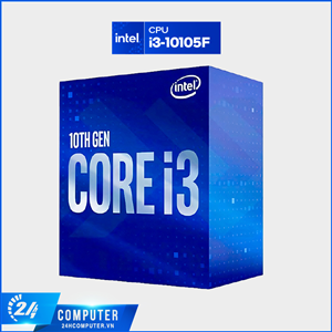 CPU Core™ i3-10105F ( Upto 4.4Ghz, 4 nhân 8 luồng, 6MB Cache, 65W , LGA 1200 ) -  TRAY