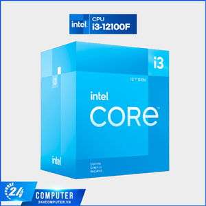 CPU Intel Core i3 12100F ( 3.3GHz Turbo 4.3GHz / 4 Nhân 8 Luồng / 12MB / LGA 1700 ) - TRAY