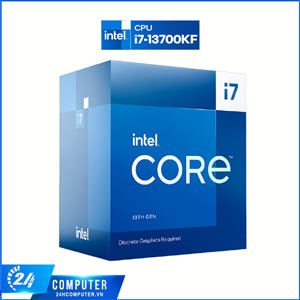 CPU Intel Core i7-13700KF (Up To 5.40GHz, 16 Nhân 24 Luồng, 25M Cache, Raptor Lake)