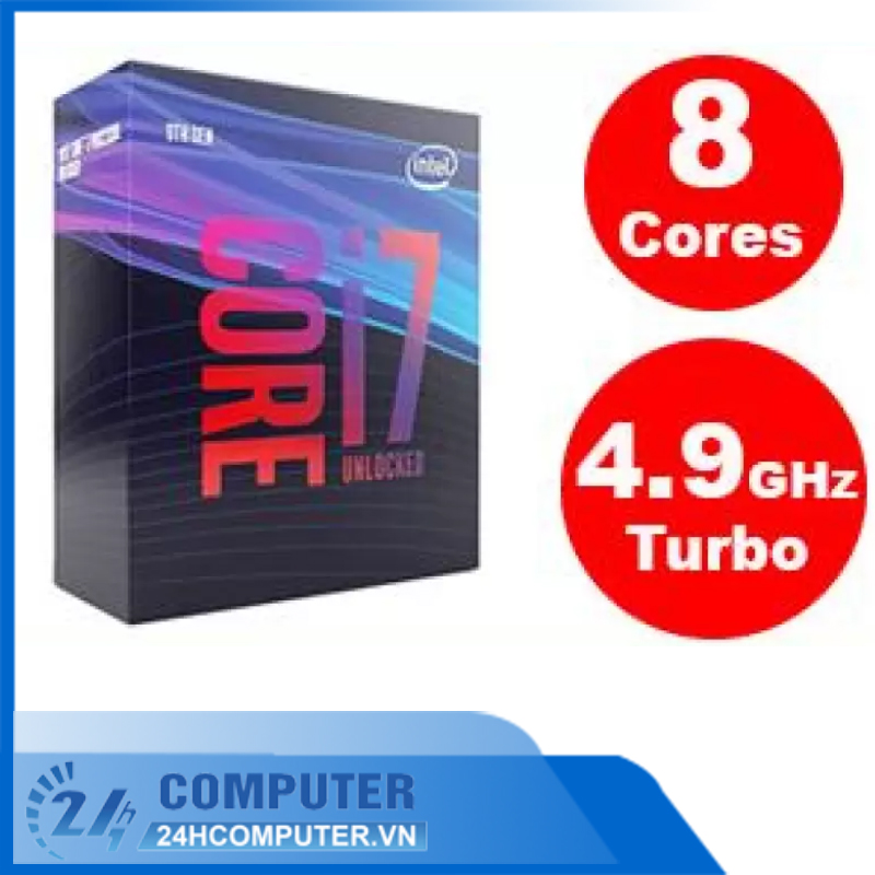 CPU Intel Core i7-9700KF 3.60Ghz Turbo up to 4.90GHz / 12MB / 8 Cores, 8 Threads / Socket 1151 / Cof