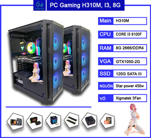 PC chơi game LOL -FO4 - GTA5 H310M, CPU I3 9100F, Ram 8G