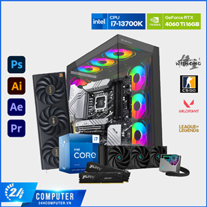 PC DESIGN 24H RTX 4060 Ti - i7 13700K ( NEW )