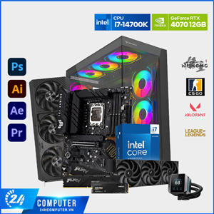 PC DESIGN 24H RTX 4070 12G - I7 14700K ( NEW )