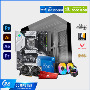 PC GAMING 24H RTX 3060 12G - I7 12700K ( NEW )