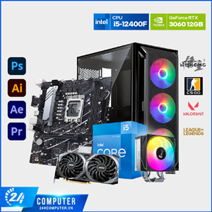 PC GAMING 24H RTX 3060 12GB - I5 12400F ( NEW )